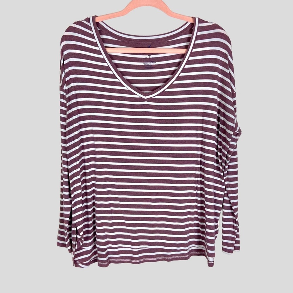 American Eagle Soft and Sexy Striped Long Sleeve Tee